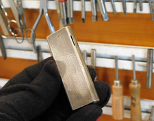 Consul vintage Piezo Feuerzeug versilbert Überholt lighter briquet 1970er Jahre