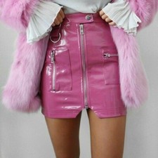 Frauen Sexy PVC Leder Kurz