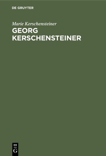 Georg kerschensteiner marie - georg,