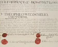 URKUNDEN - Abschlusszeugnis - Feder - 1799