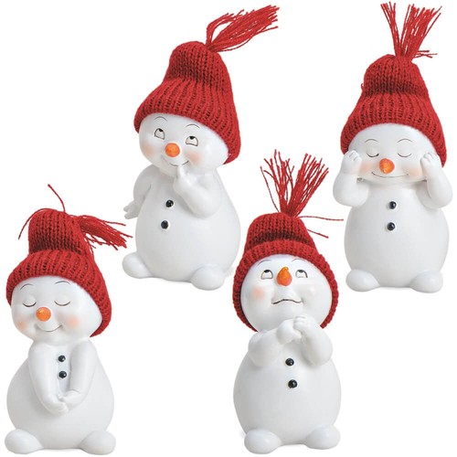 Schneemann deko figuren mit - schneemann,