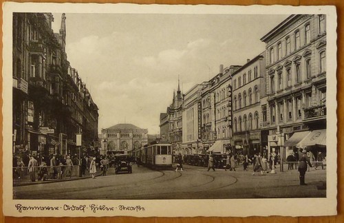 Hannover straßenbahn auto - ak,