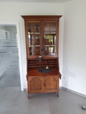 Vintage Glas-Vitrinenschrank Eiche