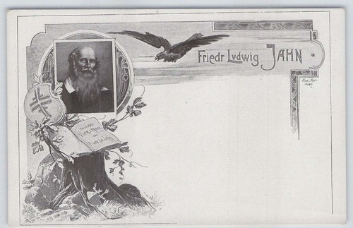 Ansichtskarte turnvater jahn - ansichtskarte,