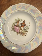 6 tiefe Teller CHODZIEZ POLAND Vintage Porzellan Geschirr Konvolut Suppenteller