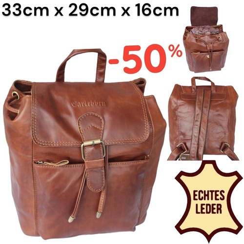 Vintage echtes leder braun - leder,