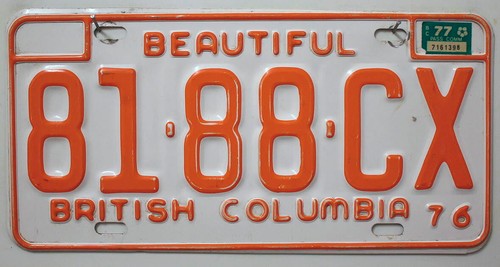 Kanada nummernschild 1976 - kanada,