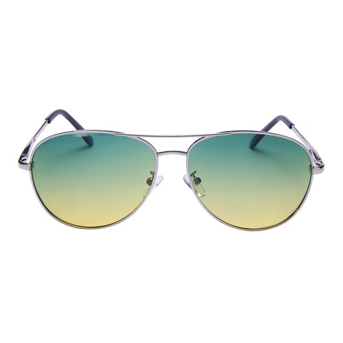 Pilotenbrille silber grün - silber,