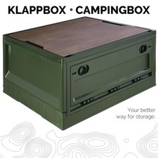 Storage Box 35 L Camping Klappbox Klappkiste faltbar 47x35x24 cm Grün trucky