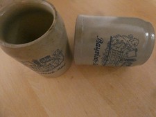 2 x Krug Bayrisch Bier 0,5l Humpen Steingut Bayerisch