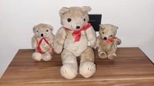 Bärenfamilie, 3 Kuscheltiere, Bären, Höhe 33 cm Und 17 cm