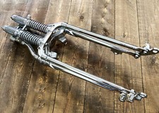 Antike Vintage Springergabel für Harley Bobber Chopper Chrom Big Port 18"