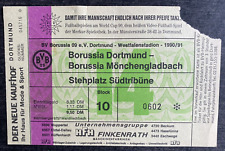 3829 Ticket BL 90/91 Borussia Dortmund - Borussia Mönchengladbach, 22.09.1990