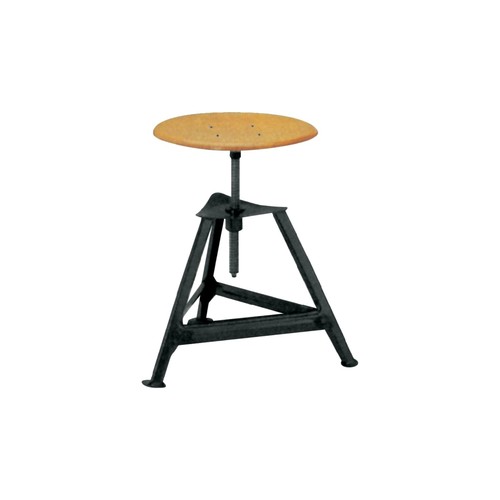 Bandstahl drehhocker holz - bandstahl-drehhocker,