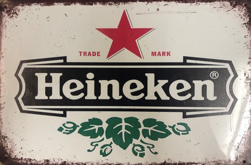 Heineken blechschild 20 - x,