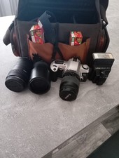 Analog Kamera Zubehör Set - Objektive, Filter, Blitze, Kamera