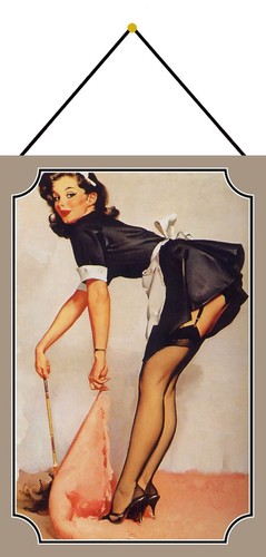 Blechschild 20x30 pin girl - 20x30,