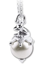Frosch mit Perle Anhänger