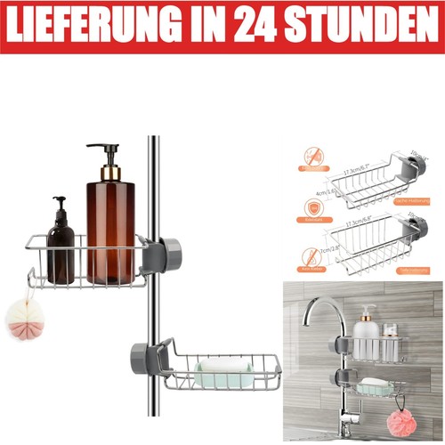 Duschablage ohne bohren - ohne, 2er