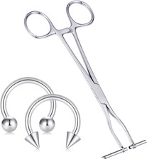 Piercing Zange Edelstahl für