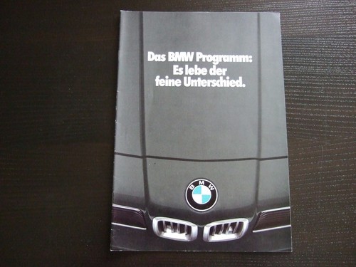 Prospekt bmw gesamtprogramm - bmw,