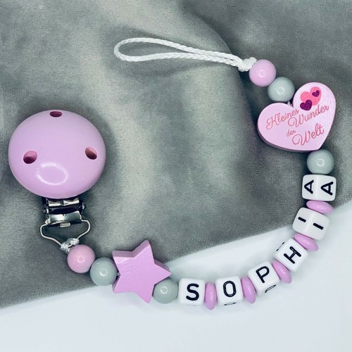 Schnullerkette mit namen - mit,