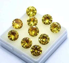 Natürlich Gelb Zirkonia Rund