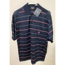 Men's Large Striped Polo Shirt
