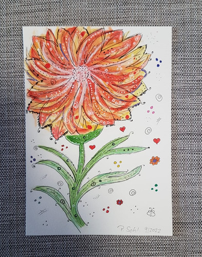 Original bild unikat aquarell - bild,