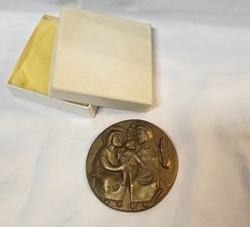 Vintage bronze medaille - vintage, relief