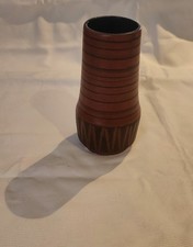 mittelgroße Vase braun mit Streifen