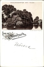 Litho Oldenburg im Großherzogtum Oldenburg, Schlossgarten, Teich - 10513397
