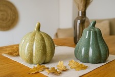 2 STK KÜRBIS 13cm Steingut