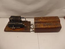 Antike "Rema Patent" Rechenmaschine im Kasten um 1900 Büro Maschine Alt Vintage