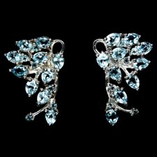 Blautopas Sky Blue Ohrringe