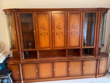 Warrings Wohnzimmerschrank Kirschbaum Vitrine Antik / RARE  TOP-ZUSTAND