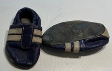 Dunkelblau/graue leder Krabbelschuhe - grösse: 24