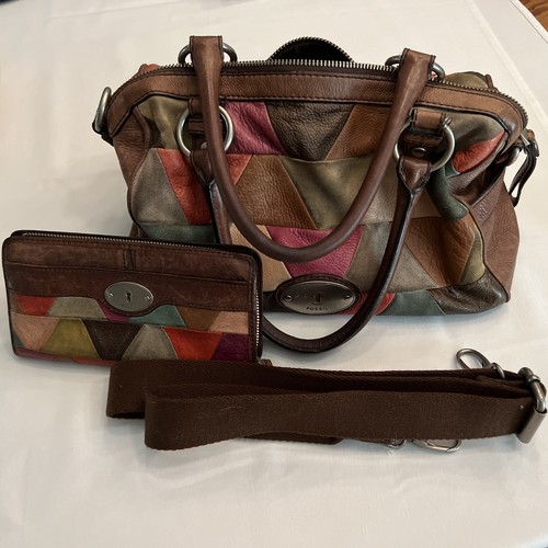 Fossil leather patchwork - leather,