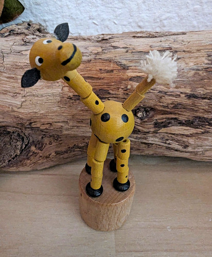 Vintage holz drückfigur - vintage, holz-drückfigur