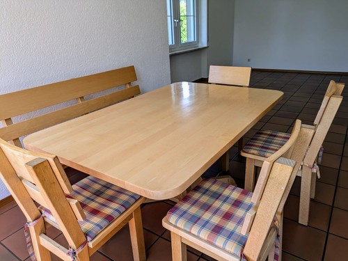 Esstisch ahorn massiv - esstisch,