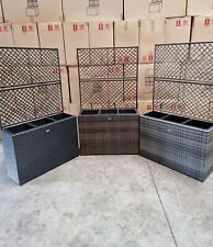 Polyrattan Blumenkübel mit