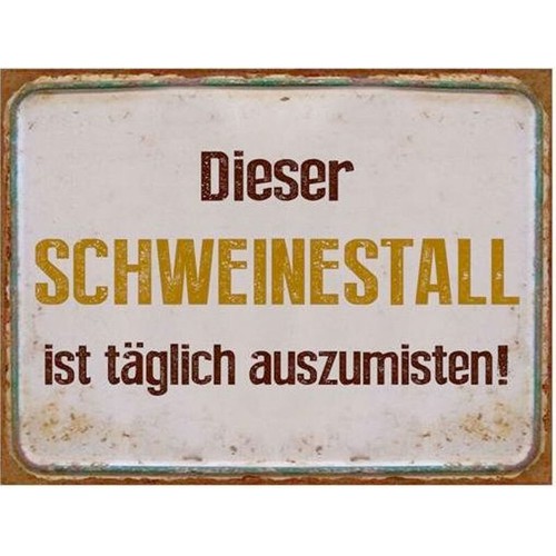 Blechschild dieser - blechschild,