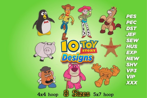 Maschinenstickmotive 10 toy - maschinenstickmotive,