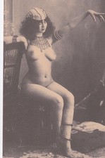 nackt, orientalisch gekleidet, Nachdruck einer alten Karte