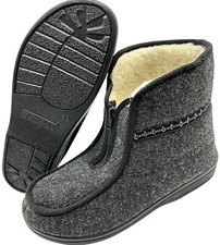 Herren Winter Hausschuhe Filz Hüttenschuhe Schafwolle Filzpantoffeln Schurwolle