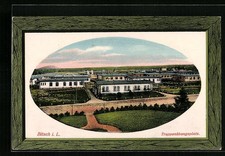 AK geprägt Bitsch i. L., Truppenübungsplatz, Passepartout 1915 