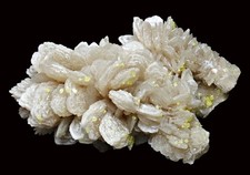 fine BARYTE Sulphur crystals