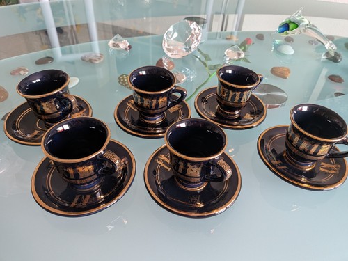 Coffee espresso set - k, gold