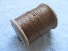 Garnrolle Nähgarn Holzrolle Garnspule Spule alt Holzspule Garn braun DMC beige