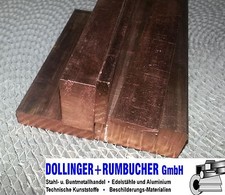 Kupfer E-Cu Flachstange Flachmaterial Erodierkupfer CW004A Flach Cu-ETP 30x10mm